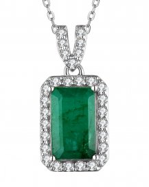 EMERALD CUT DIAMOND PENDANT (TP2280)