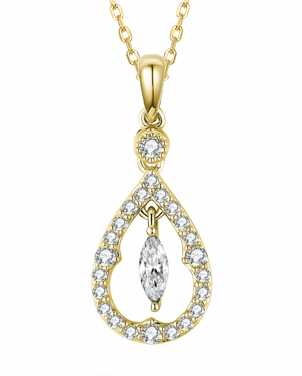 PEAR STYLE DIAMOND PENDANT (TP2311)