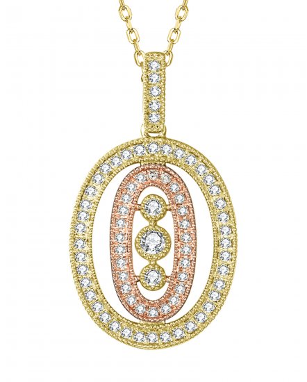 OVAL SHAPE DIAMOND PENDANT (TP2324)