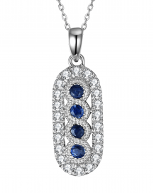SAPPHIRE DIAMOND PENDANT (TP2361)