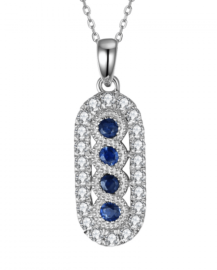 SAPPHIRE DIAMOND PENDANT (TP2361)
