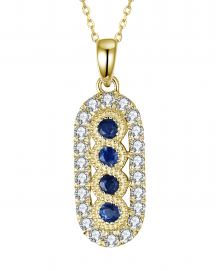 SAPPHIRE DIAMOND PENDANT (TP2361)