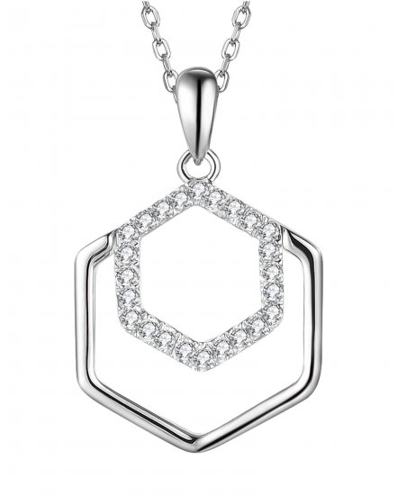 HEXAGON STYLE DIAMOND PENDANT (TP2370)