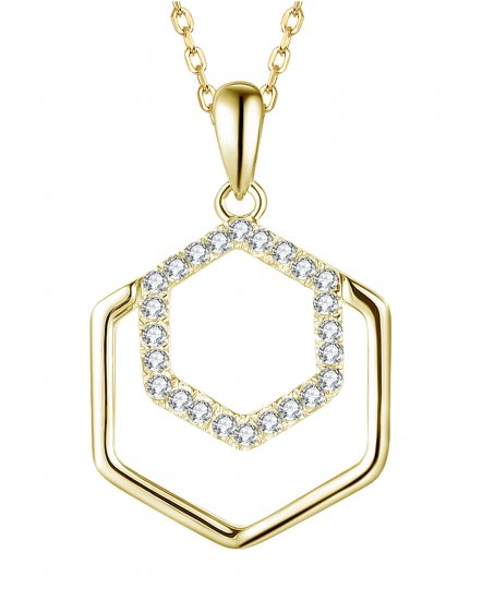 HEXAGON STYLE DIAMOND PENDANT (TP2370)