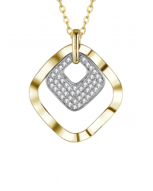 SQUARE SHAPE DIAMOND PENDANT (TP2371)