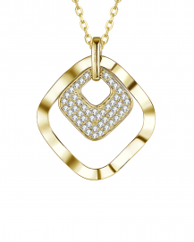 SQUARE SHAPE DIAMOND PENDANT (TP2371)