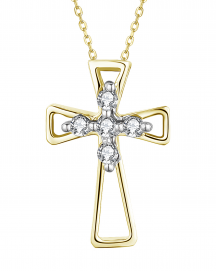 CROSS DIAMOND PENDANT (TP2396)