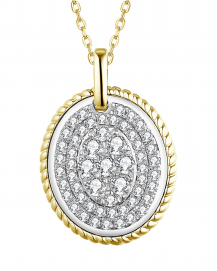 OVAL STYLE DIAMOND PENDANT (TP2403)