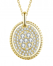 OVAL STYLE DIAMOND PENDANT (TP2403)