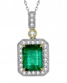 EMERALD CUT DIAMOND PENDANT (TP2429)