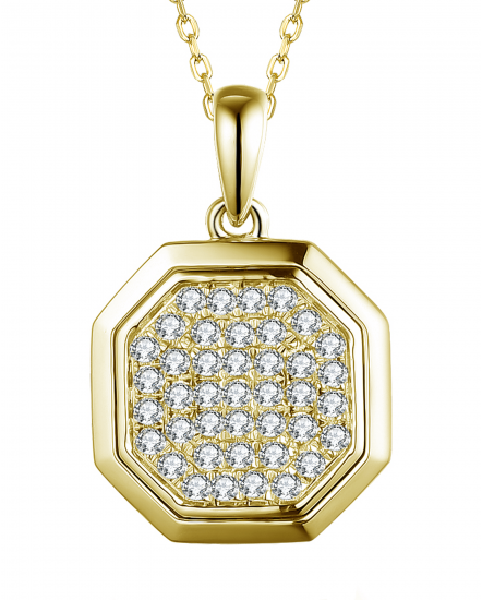 OCTAGON STYLE DIAMOND PENDANT (TP2466)