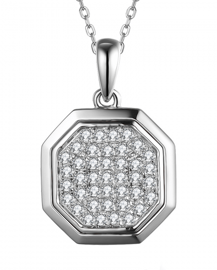 OCTAGON STYLE DIAMOND PENDANT (TP2466)