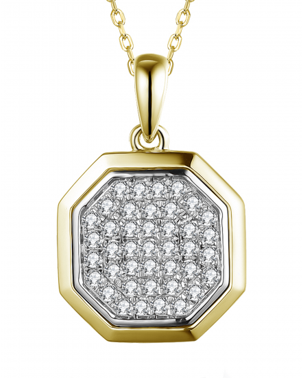 OCTAGON STYLE DIAMOND PENDANT (TP2466)
