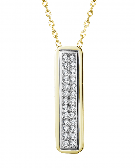 STRAIGHT BAR DIAMOND PENDANT (TP2476)