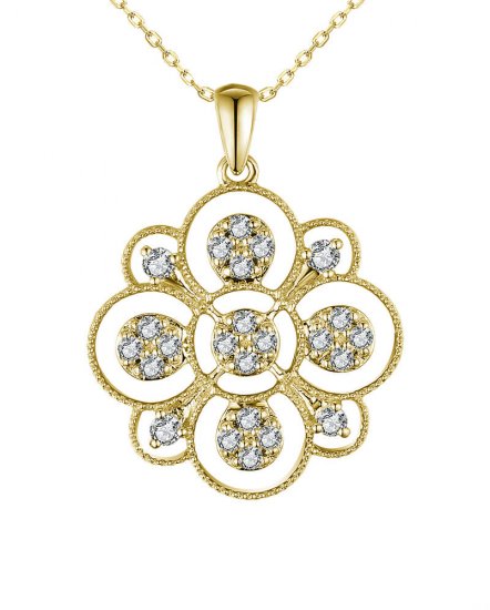 FLORAL STYLE DIAMOND PENDANT (TP2503)
