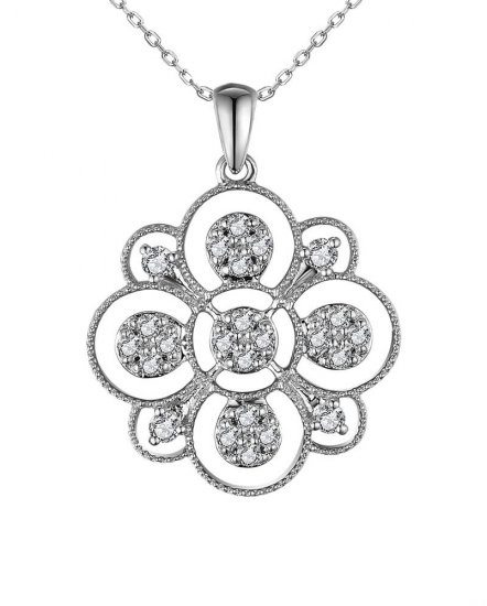 FLORAL STYLE DIAMOND PENDANT (TP2503)