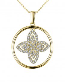 FOUR LEAF DIAMOND PENDANT (TP2504)