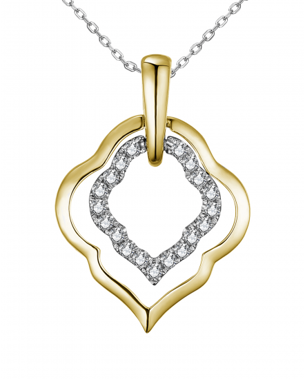 LEAF STYLE DIAMOND PENDANT (TP2509)