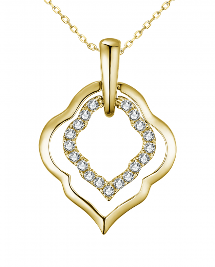 LEAF STYLE DIAMOND PENDANT (TP2509)