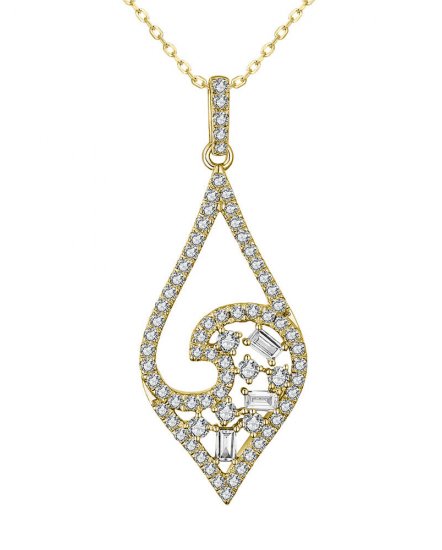 LEAF STYLE DIAMOND PENDANT (TP2510)