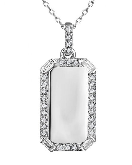 DOG TAG DIAMOND PENDANT (TP2513)