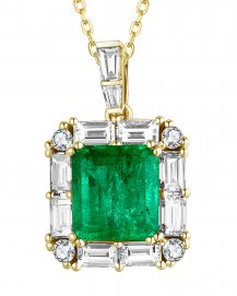 EMERALD CUT DIAMOND PENDANT (TP2528)