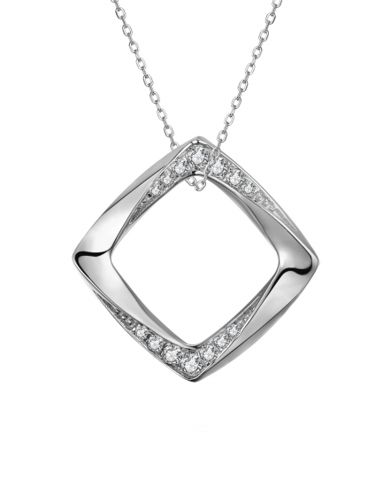 SQUARE SHAPE DIAMOND PENDANT (TP2594)