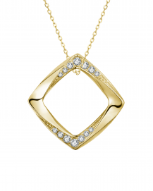 SQUARE SHAPE DIAMOND PENDANT (TP2594)
