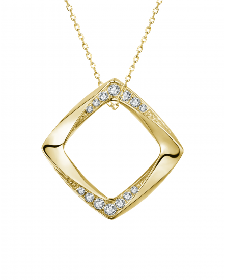 SQUARE SHAPE DIAMOND PENDANT (TP2594)