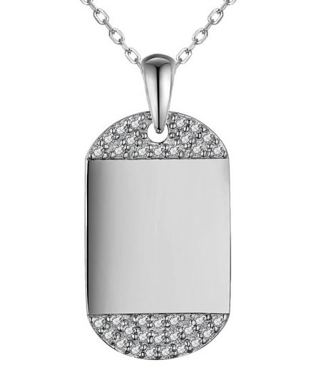 DOG TAG DIAMOND PENDANT (TP2599)