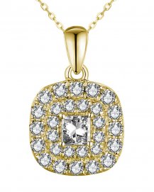 PRINCESS CUT DIAMOND PENDANT (TP2654)