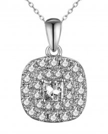 PRINCESS CUT DIAMOND PENDANT (TP2654)