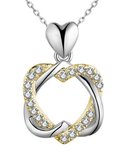 INTER LINKED HEART SHAPE DIAMOND PENDANT (TP2680)