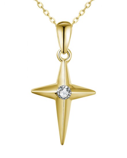 CROSS SOLITAIRE DIAMOND PENDANT (TP2689)