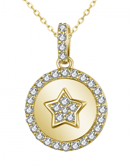 STAR ROUND DIAMOND PENDANT (TP2695)