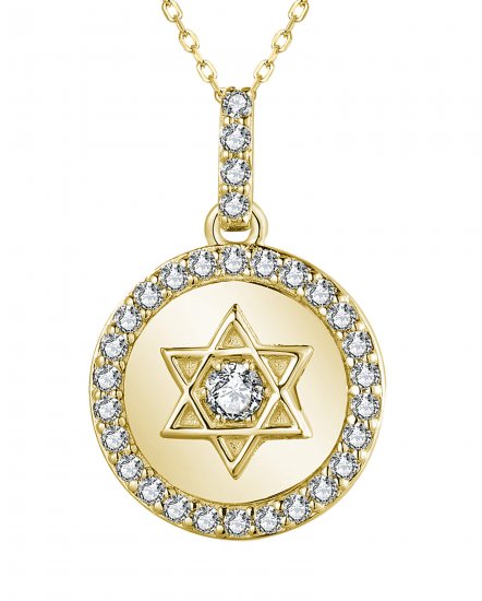 JEWISH STAR DIAMOND PENDANT (TP2696)