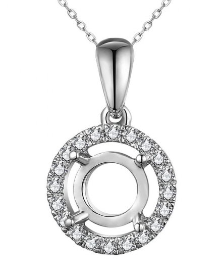 SEMI MOUNT DIAMOND PENDANT (TP2702)