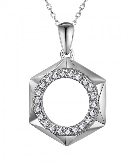HEXAGON STYLE DIAMOND PENDANT (TP2709)