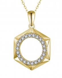 HEXAGON STYLE DIAMOND PENDANT (TP2709)
