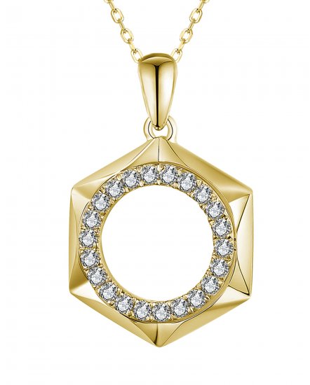 HEXAGON STYLE DIAMOND PENDANT (TP2709)