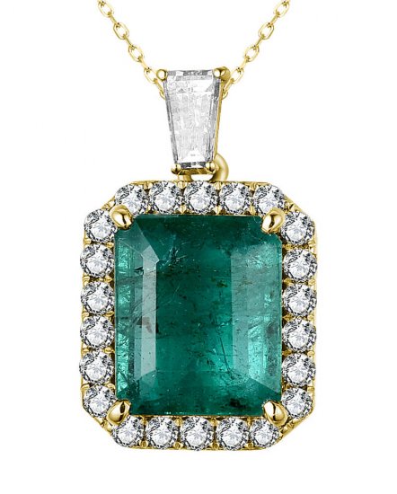 EMERALD CUT DIAMOND PENDANT (TP2750)