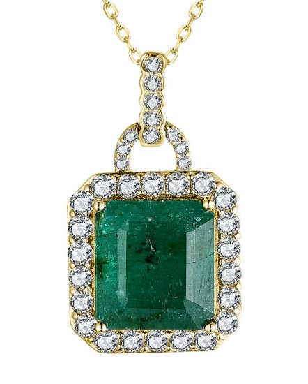 EMERALD CUT DIAMOND PENDANT (TP2788)