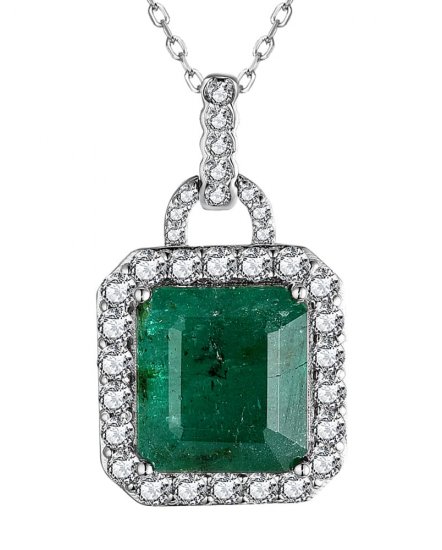 EMERALD CUT DIAMOND PENDANT (TP2788)