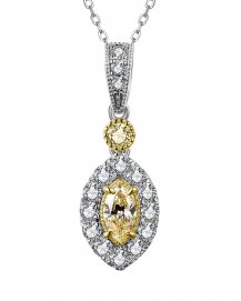 MULTI TONE MARQUISE DIAMOND PENDANT (TP2790)