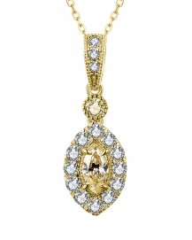 MULTI TONE MARQUISE DIAMOND PENDANT (TP2790)