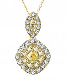 MULTI TONE RADIANT DIAMOND PENDANT (TP2795)