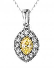 MULTI TONE MARQUISE DIAMOND PENDANT (TP2813)