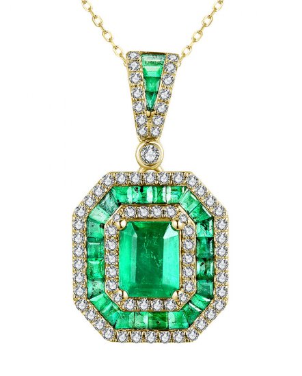 EMERALD CUT DIAMOND PENDANT (TP2821)