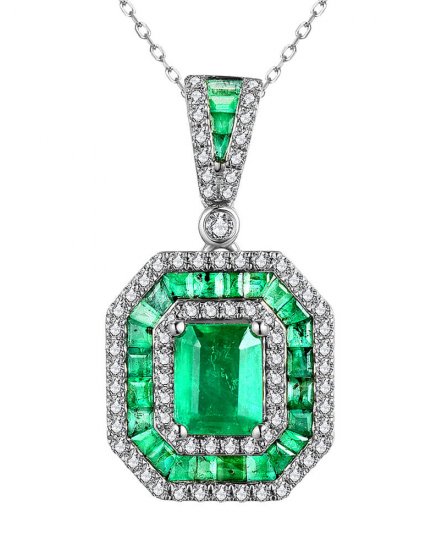 EMERALD CUT DIAMOND PENDANT (TP2821)