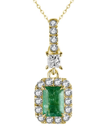 EMERALD CUT DIAMOND PENDANT (TP2825)
